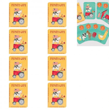 Barnyard Birthday Memory Game Favors