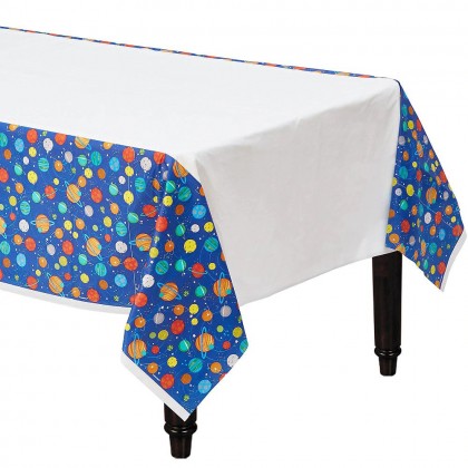 Blast Off Plastic Table Cover