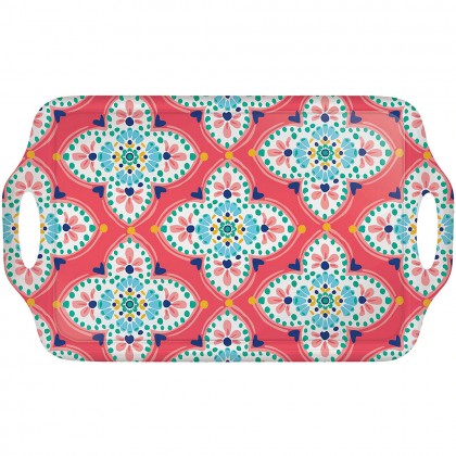 Boho Vibes Handle Tray Melamine
