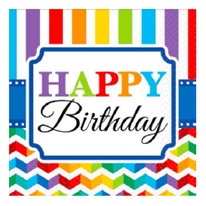 Bright Birthday Luncheon Napkins
