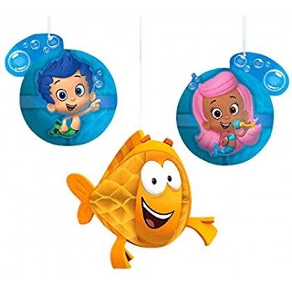Bubble Guppies™ Party Honeycomb Decorations - Tisseu & Printed paper