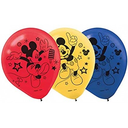 Disney Mickey On The Go Printed Latex Balloons Asst Colors