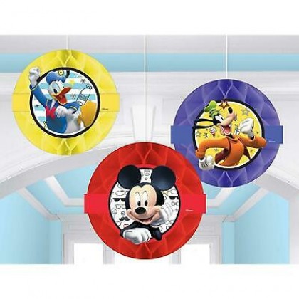Disney Mickey On The Go Honeycomb Decorations Tissue w Paper Cutouts