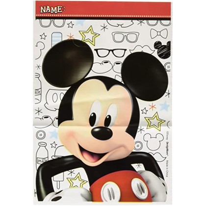 Disney Mickey On The Go Folded Loot Bags Plastic