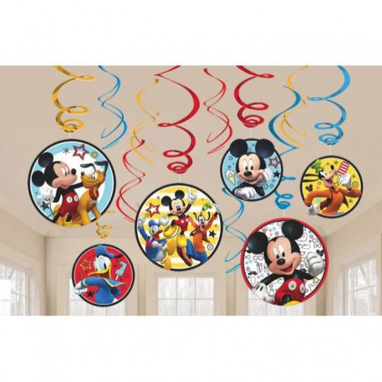 Disney Mickey On The Go Value Pack Foil Swirl Decorations