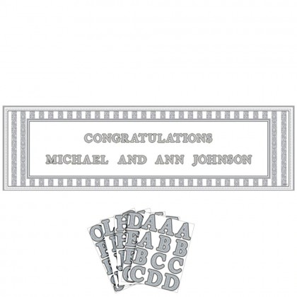 Wedding Personalizable Giant Sign Banner Plastic