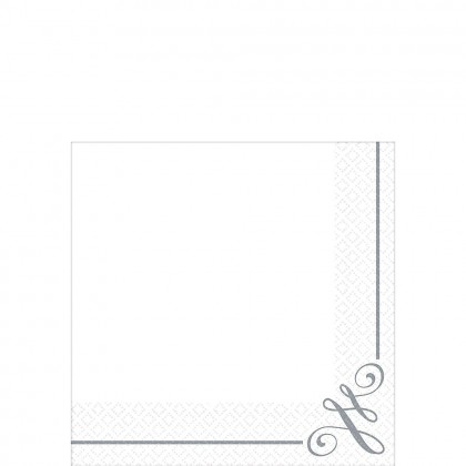Elegant Scroll Beverage Napkins