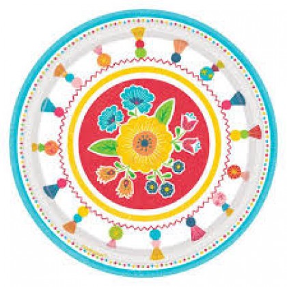Fiesta Time Round Plates, 7"
