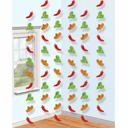 Fiesta String Decorations Foil