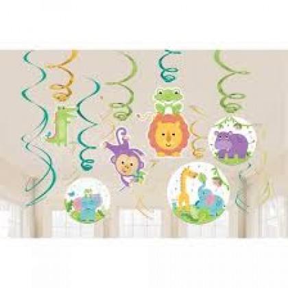 Fisher-Price Hello Baby Value Pack Spiral Decorations - Paper