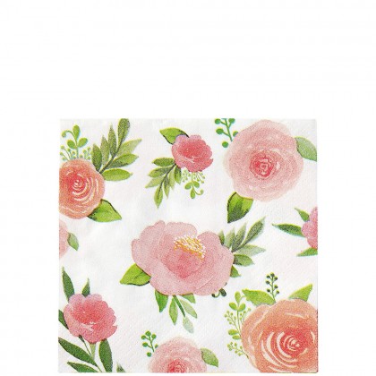 Floral Baby Beverage Napkins