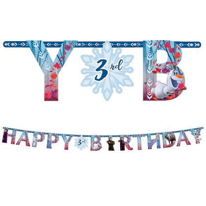 ©Disney Frozen Jumbo Add An Age Letter Banner