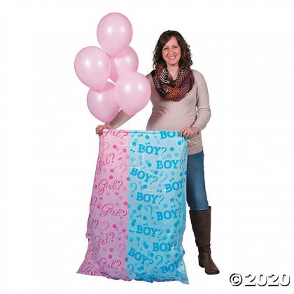 Gift Sack Reveal w/Balloons - Girl