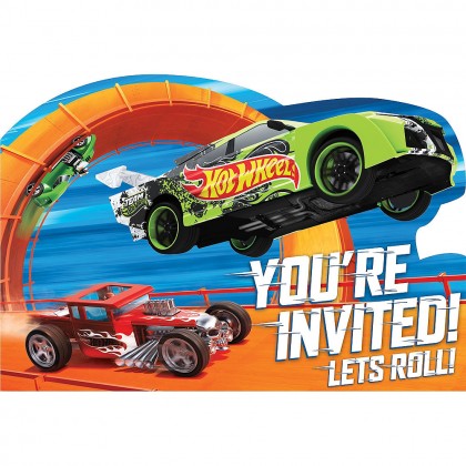 Hot Wheels Wild Racer Postcard Invitations