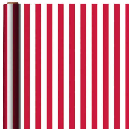 Stripe Apple Red Printed Jumbo Gift Wrap