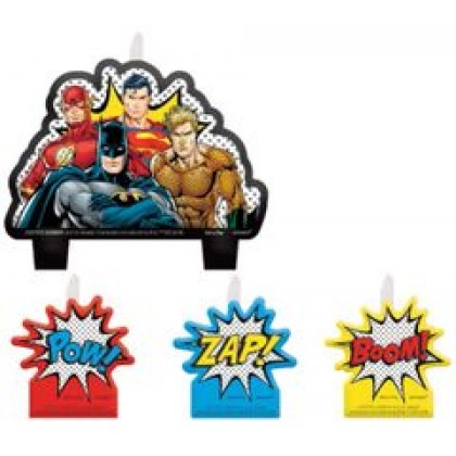 Justice League Heroes Unite Birthday Candle Set