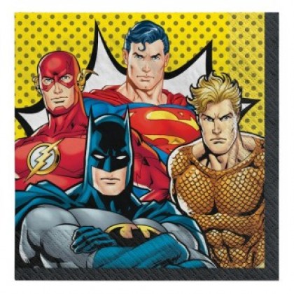 Justice League Heroes Unite Luncheon Napkins