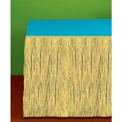 Grass Table Skirt  Natural