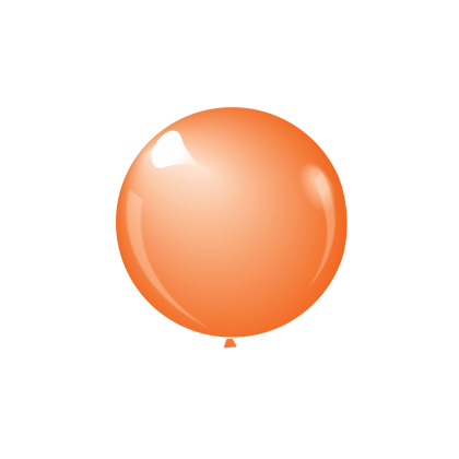 KDI 12" CRYSTAL Orange Round - F