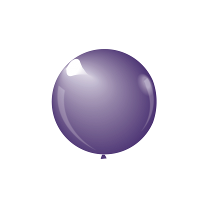 KDI 12" CRYSTAL Violet Round - F