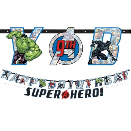 Marvel Avengers Powers Unite™ Jumbo Letter Banner Kit