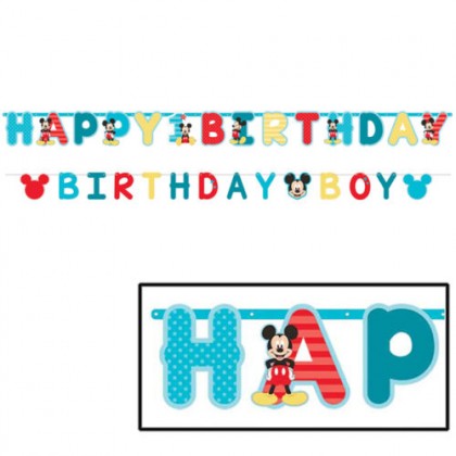 Disney Mickeys Fun To Be One Jumbo Letter Banner Kit