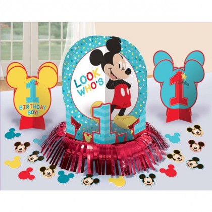 Disney Mickeys Fun To Be One Table Decorating Kit Paper & Foil Fringe