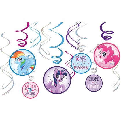 My Little Pony Friendship Adventures Value Pack Foil & Iridescent Swirl Decorations