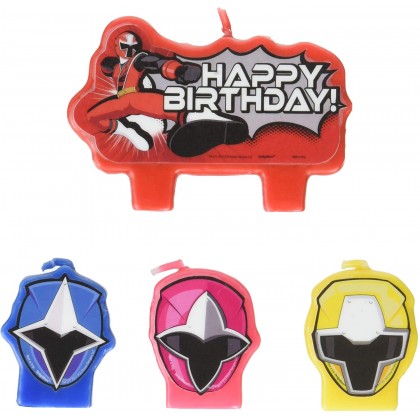 Power Rangers Ninja Steel Birthday Candle Set
