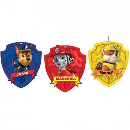 Paw Patrol™ Honeycomb Decorations Tissue w Paper Cutouts