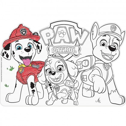 Paw Patrol Adventures™ Die Cut Color In Placemats Paper