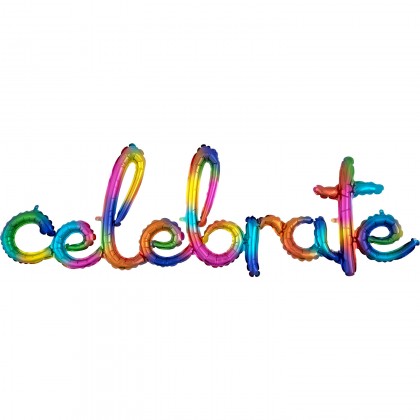 G50 59" (Rainbow) Script Phrase : Celebrate