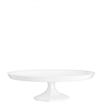 Medium Dessert Stand Plastic White