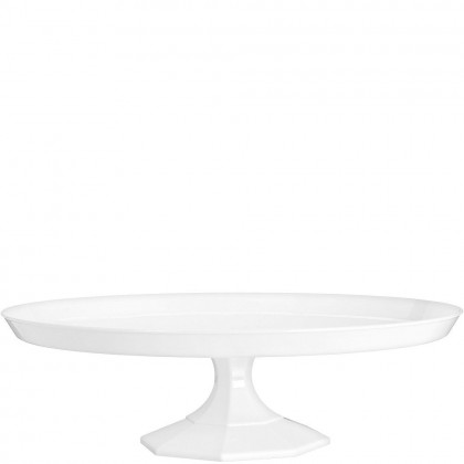 Large Dessert Stand Plastic White
