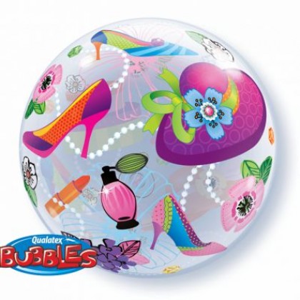 Q 22" Lady's Cosmetics & Jewlery Bubble Balloon