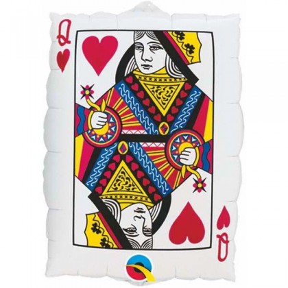 Q 30" Queen Hearts Playing Card