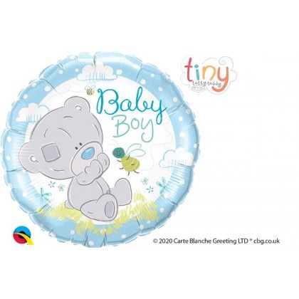 Q 18" Baby Blue Tatty Teddy Blue