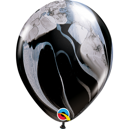 Q 11" Round Black & White Superagate