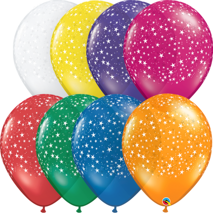 Q 11" Round Stars-A-Round Assorted Colors