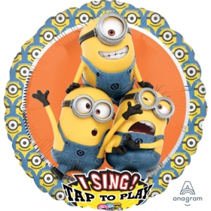 P75 28" Despicable Me Group Jumbo Sing-A-Tune® XL Foil Balloon