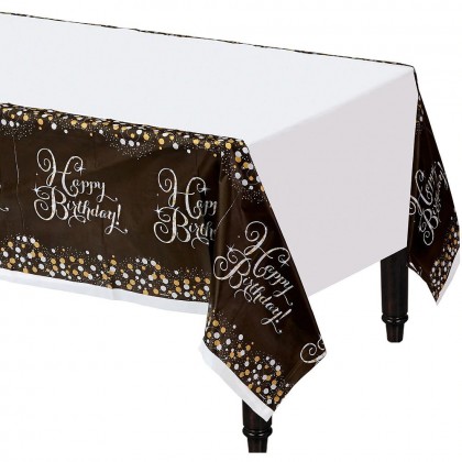 Sparkling Celebration Plastic Table Cover