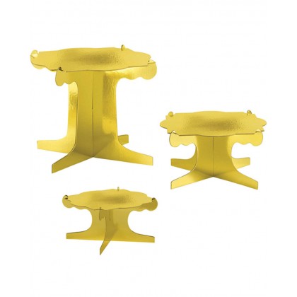 Sweets & Treats Display Risers  Gold Cardboard