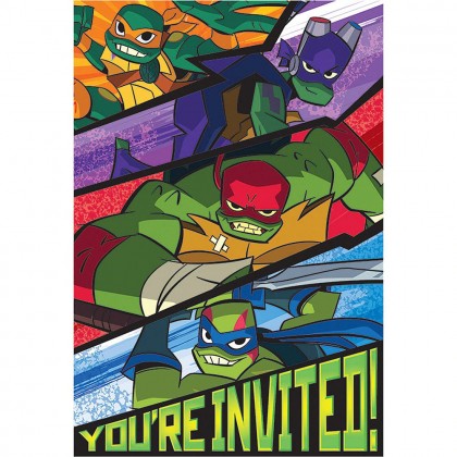 Rise Of The TMNT ™ Postcard Invitation