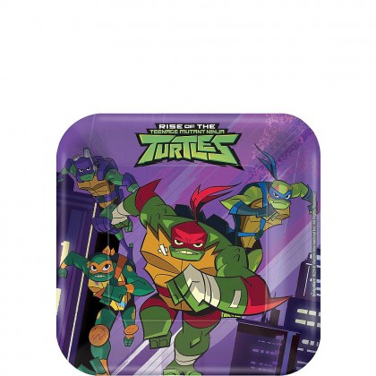 Rise Of The TMNT ™ 7in Square Plates