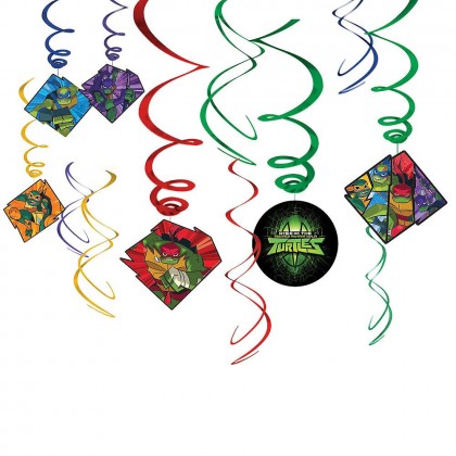 Rise Of The TMNT ™ Value Pack Spiral Decorations