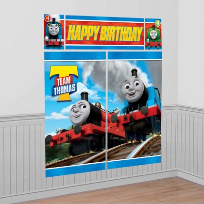 Thomas All Aboard Scene Setters Wall Decorating Kit Plastic