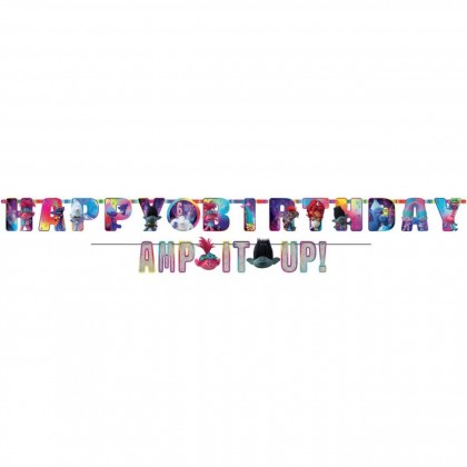 ©Trolls World Tour Jumbo Letter Banner Kit