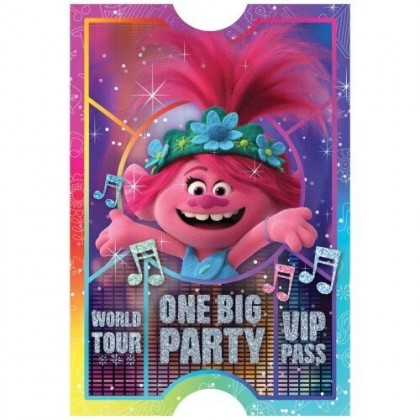 ©Trolls World Tour Postcard Invitations