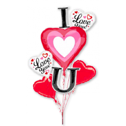 P80 Vetical I Heart You Bouquet