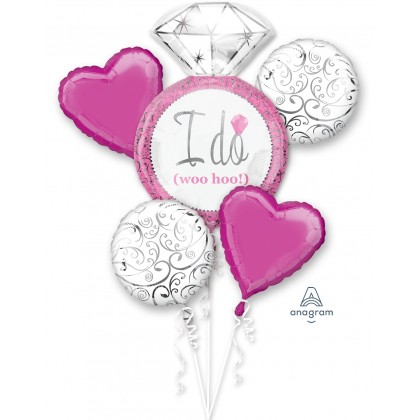 P75 Bright Pink Wedding Bouquet